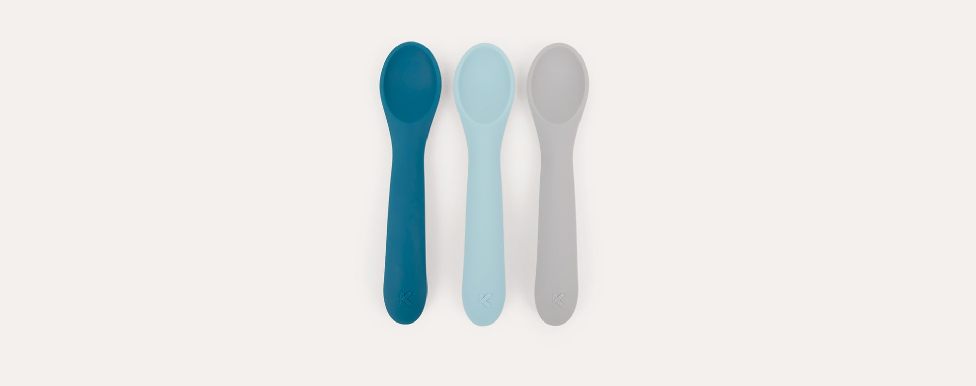 Petrol Mix KIDLY Label 3-Pack Weaning Spoons