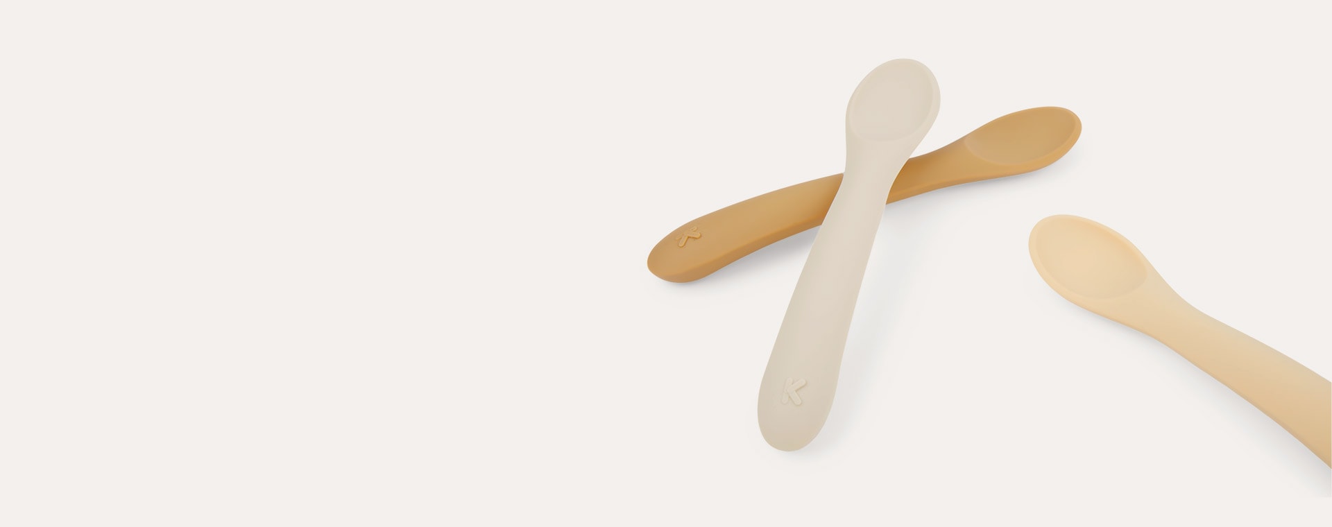 Toffee Mix KIDLY Label 3-Pack Weaning Spoons