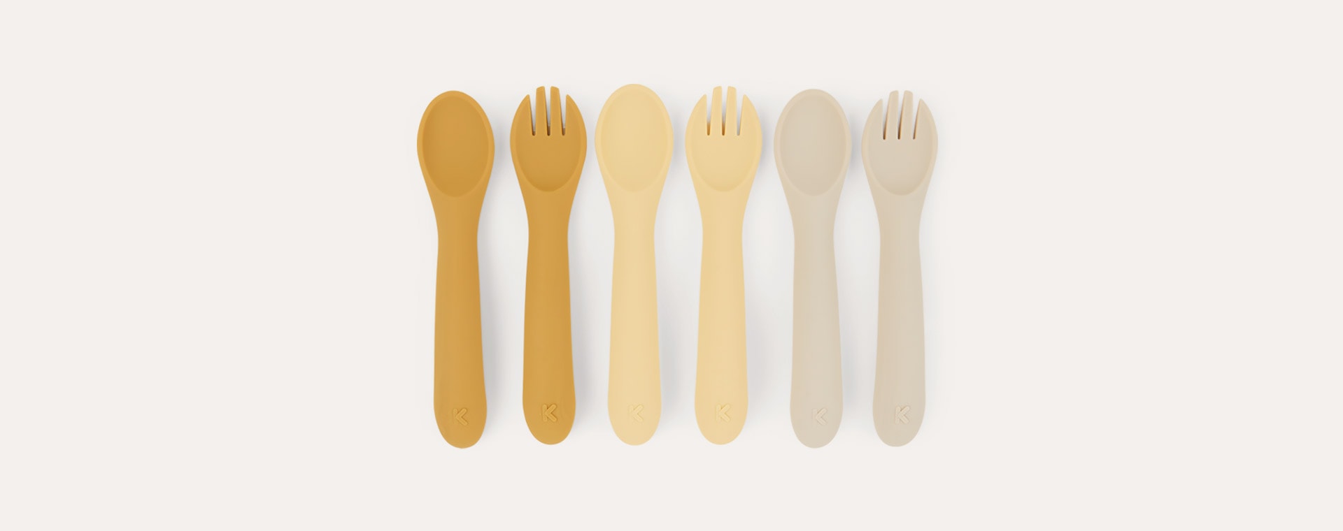 Toffee Mix KIDLY Label 6-Pack Spoons & Forks