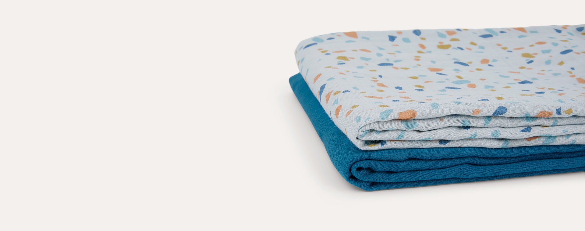 Terrazzo KIDLY Label 2-Pack Swaddle Blankets