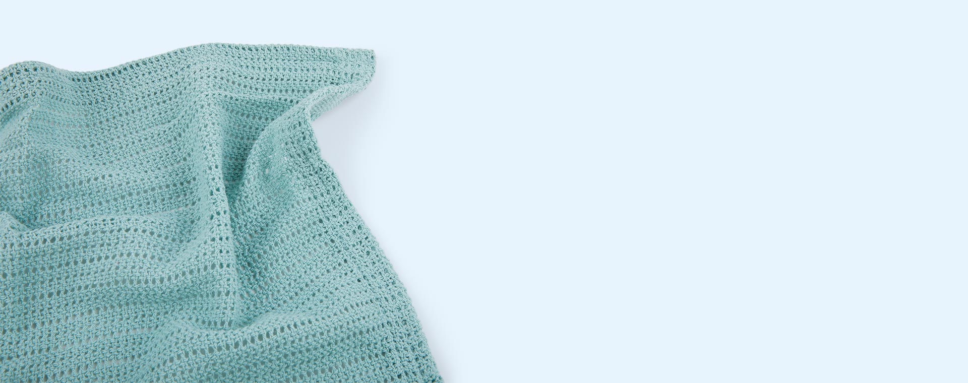 Aqua turquoise Elodie Cellular Blanket
