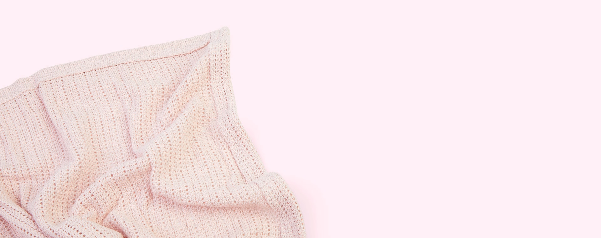 Powder Pink Elodie Cellular Blanket