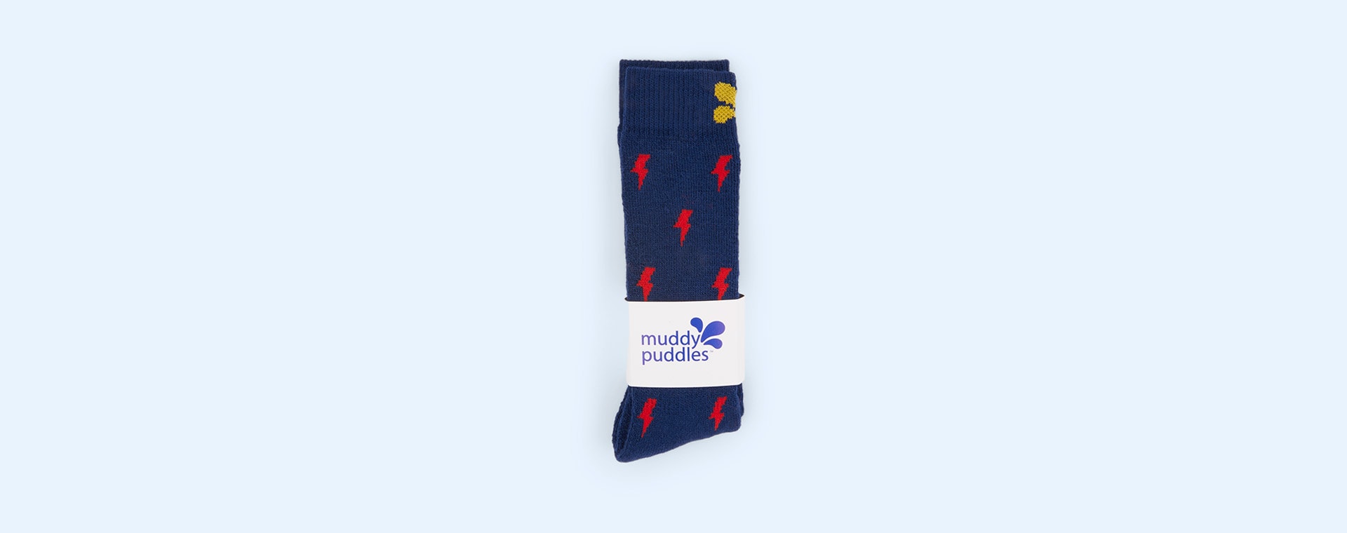 Navy Lightening Muddy Puddles Merino Mix Socks