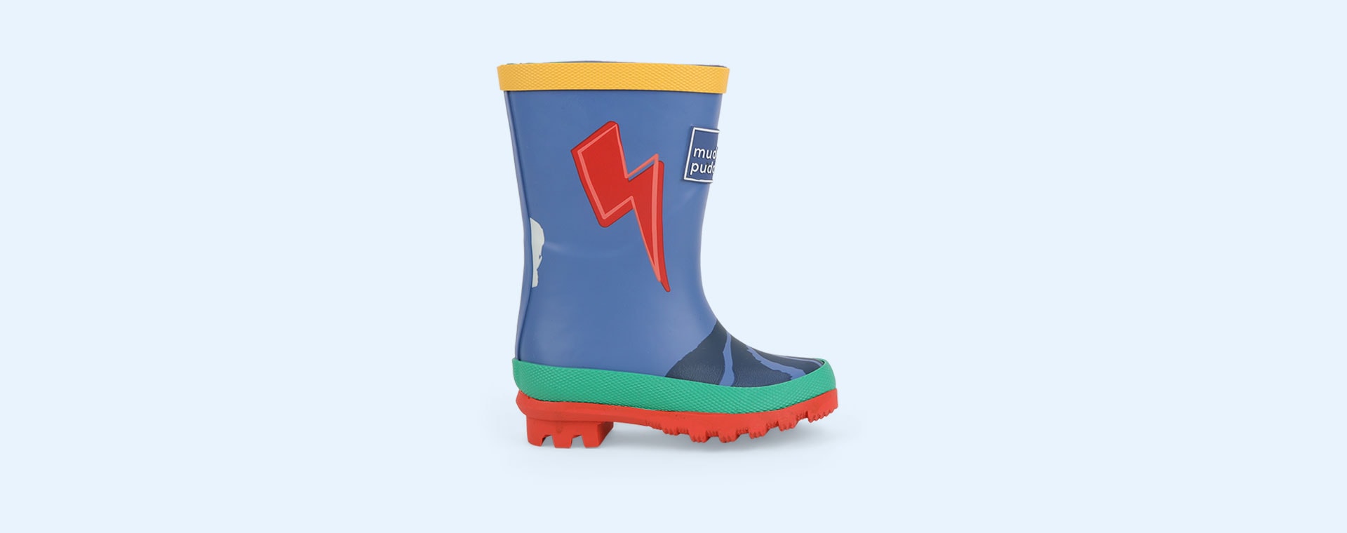 Blue Happy Muddy Puddles Puddle Stomper Wellies