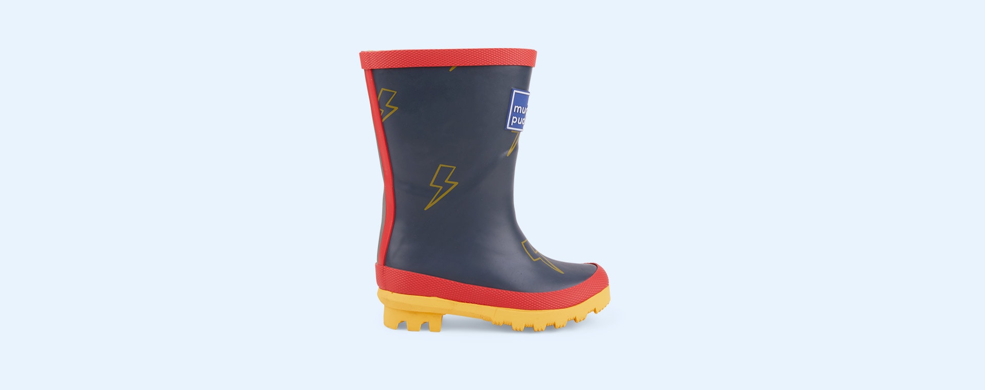 Navy Lightening Muddy Puddles Puddle Stomper Wellies