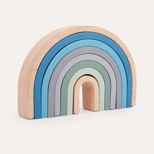 Ocean KIDLY Label Silicone & Wood Rainbow