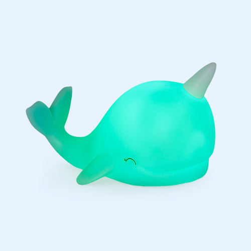 Pastel Blue Narwhal With White Horn