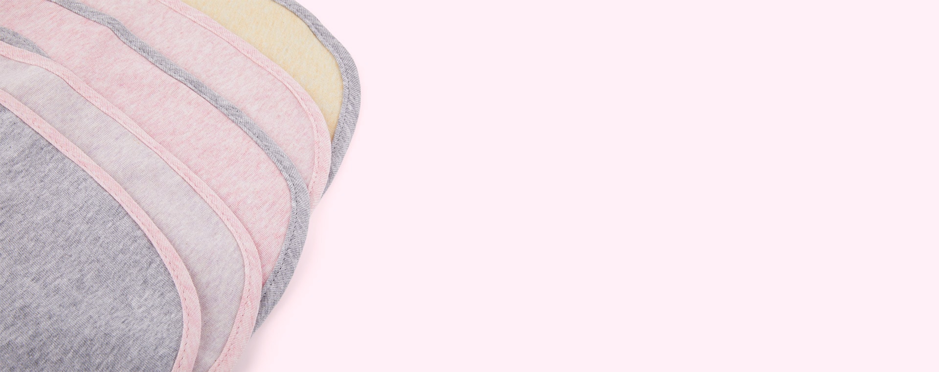 Melange Pink Trim Lassig Value Pack Bib