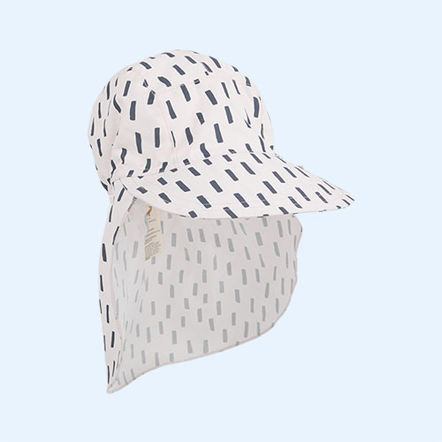 Strokes Grey Lassig Printed Sun Protection Flap Hat