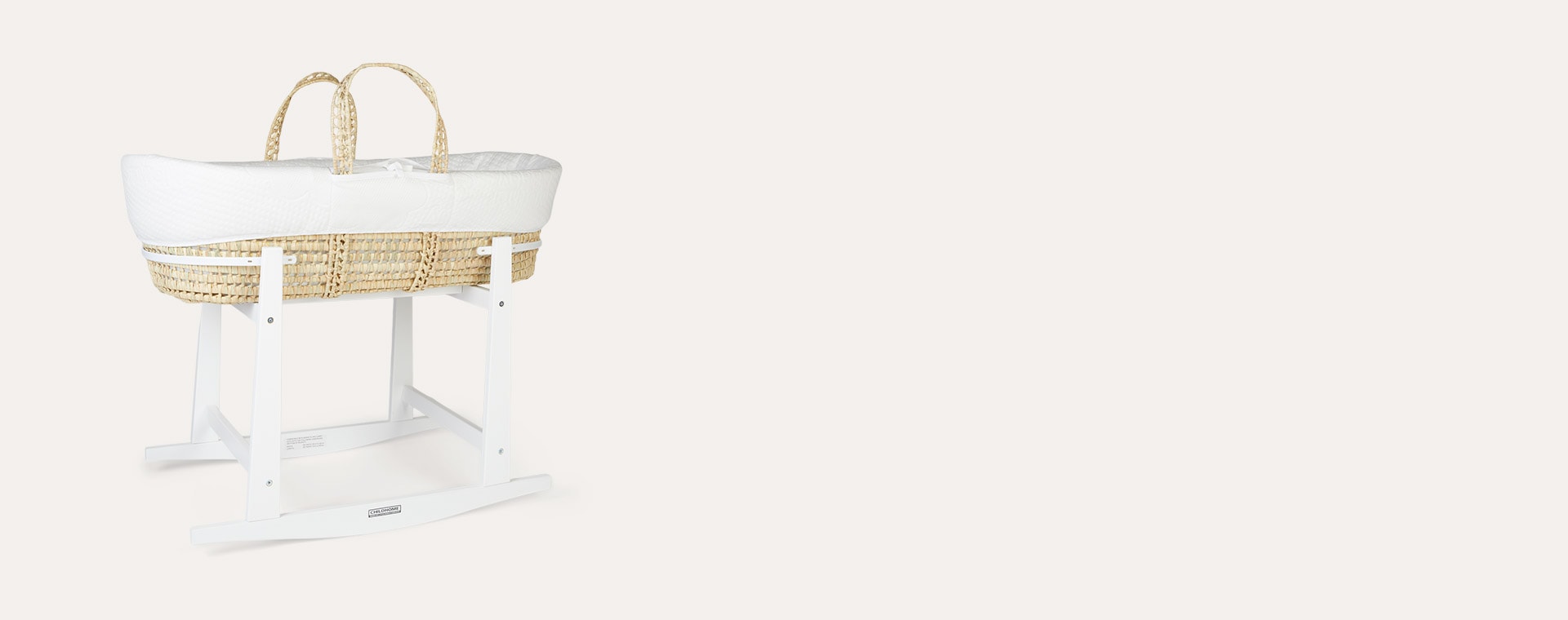 White Childhome Moses Basket Stand