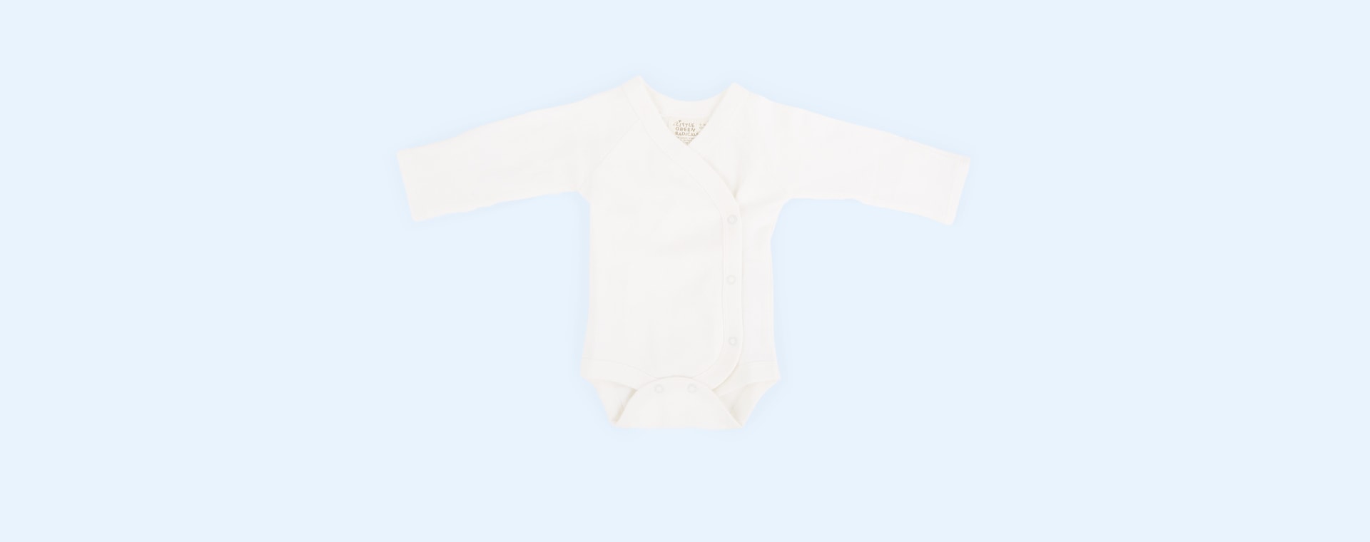 Cream Little Green Radicals Natural Long Sleeve Wrap - Pack of 3