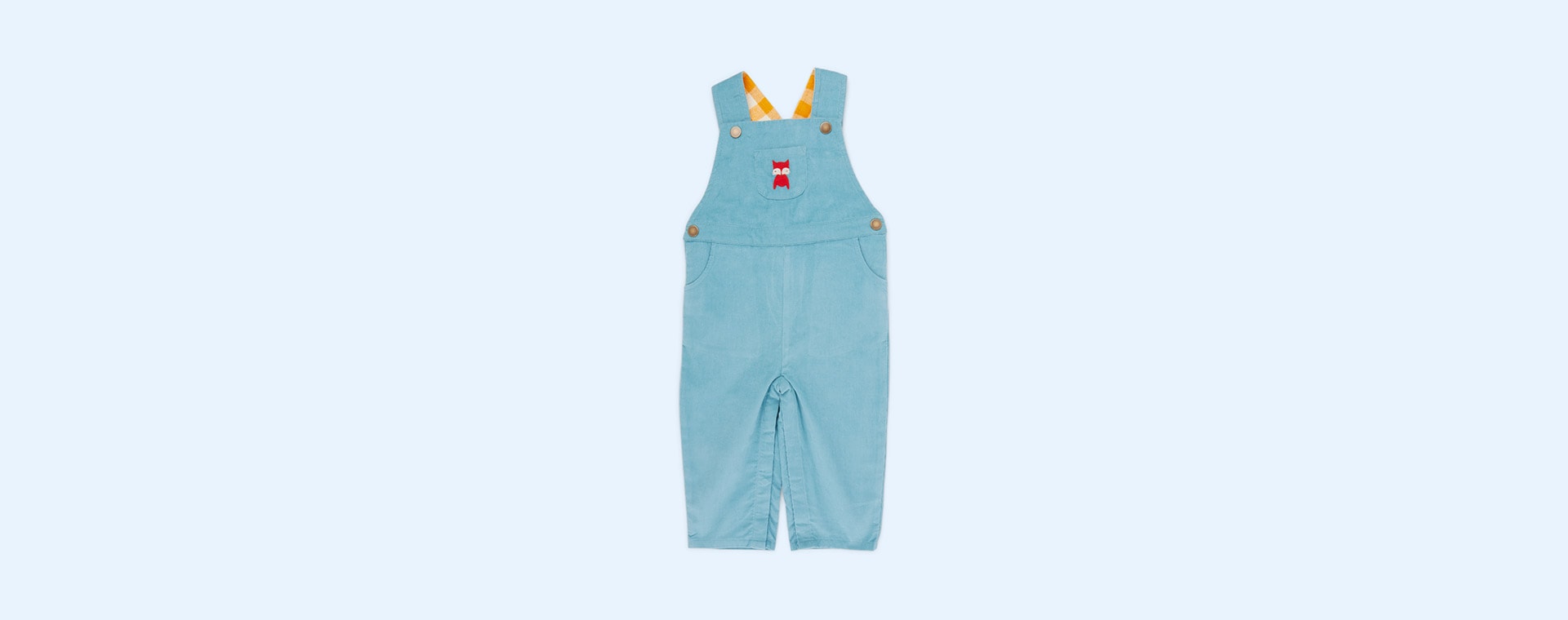 Embroidered Fox Little Green Radicals Classic Dungarees