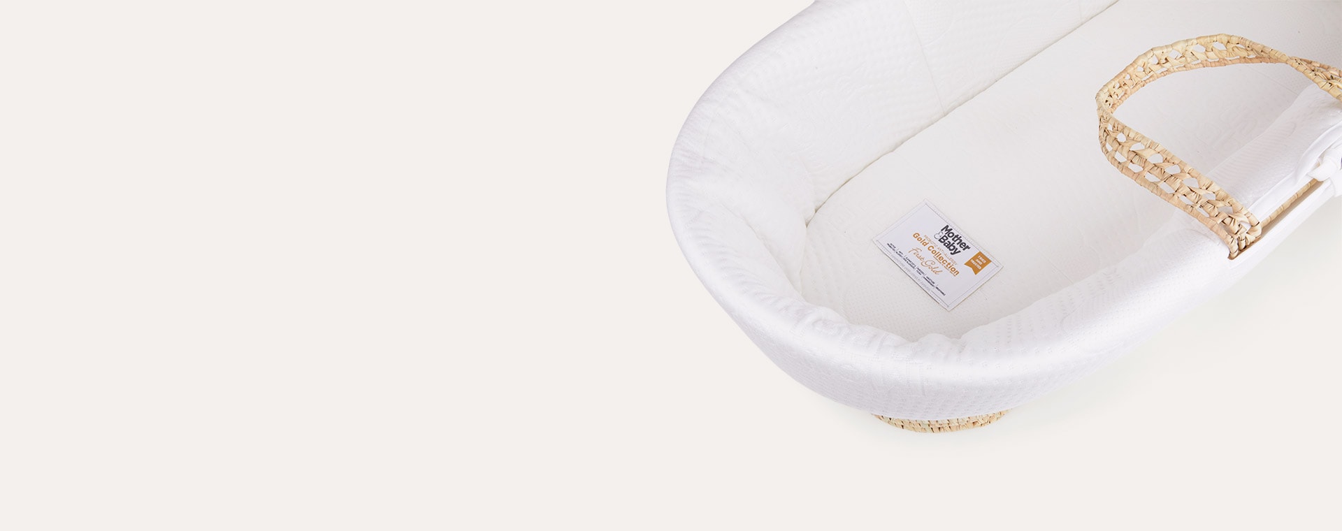 White Mother & Baby Anti-Allergy Foam Moses Basket Mattress Large
