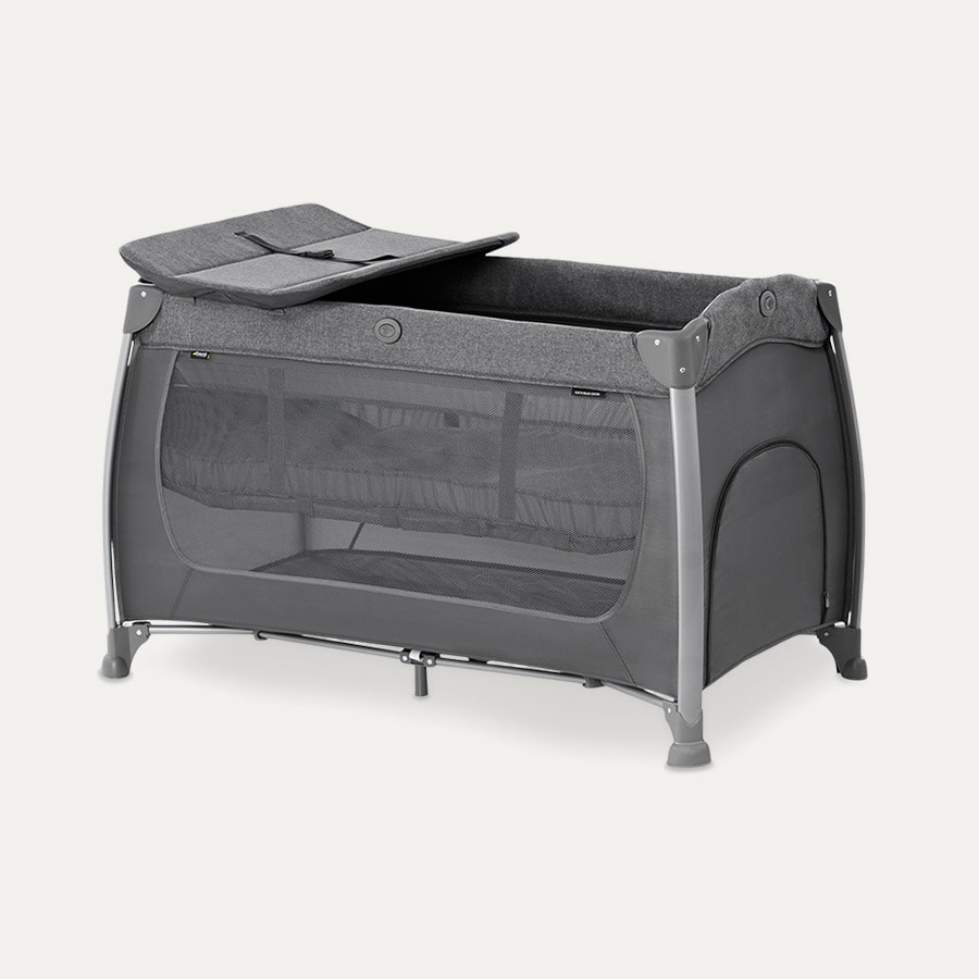 Hauck Play 'N Relax Travel Cot - Charcoal Melange