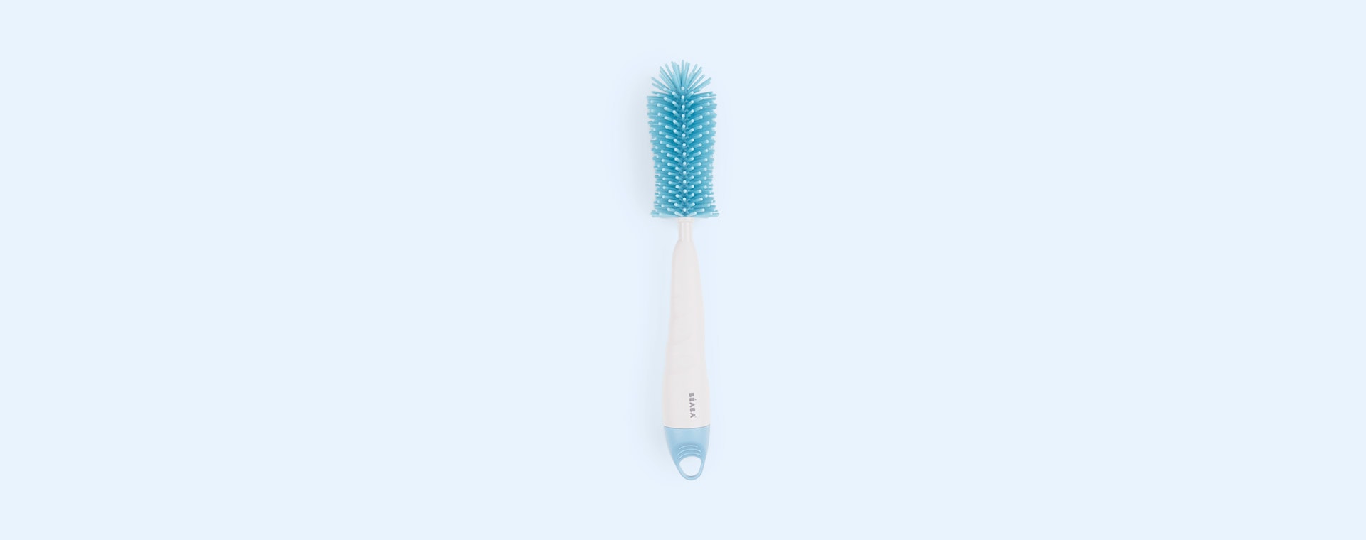 Blue/White Beaba Silicone Bottle Brush