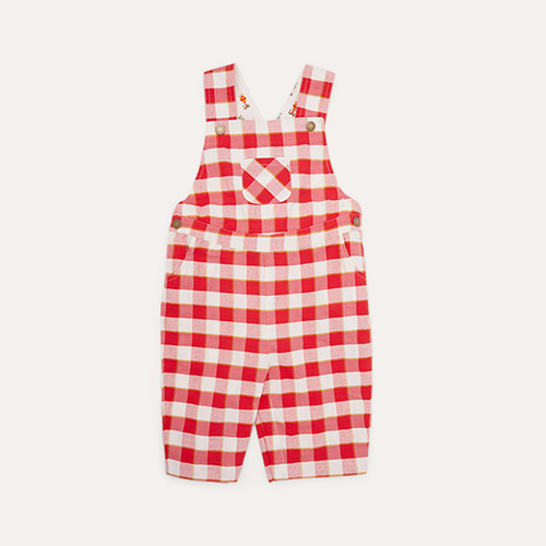 Check Little Green Radicals Shortie Dungarees