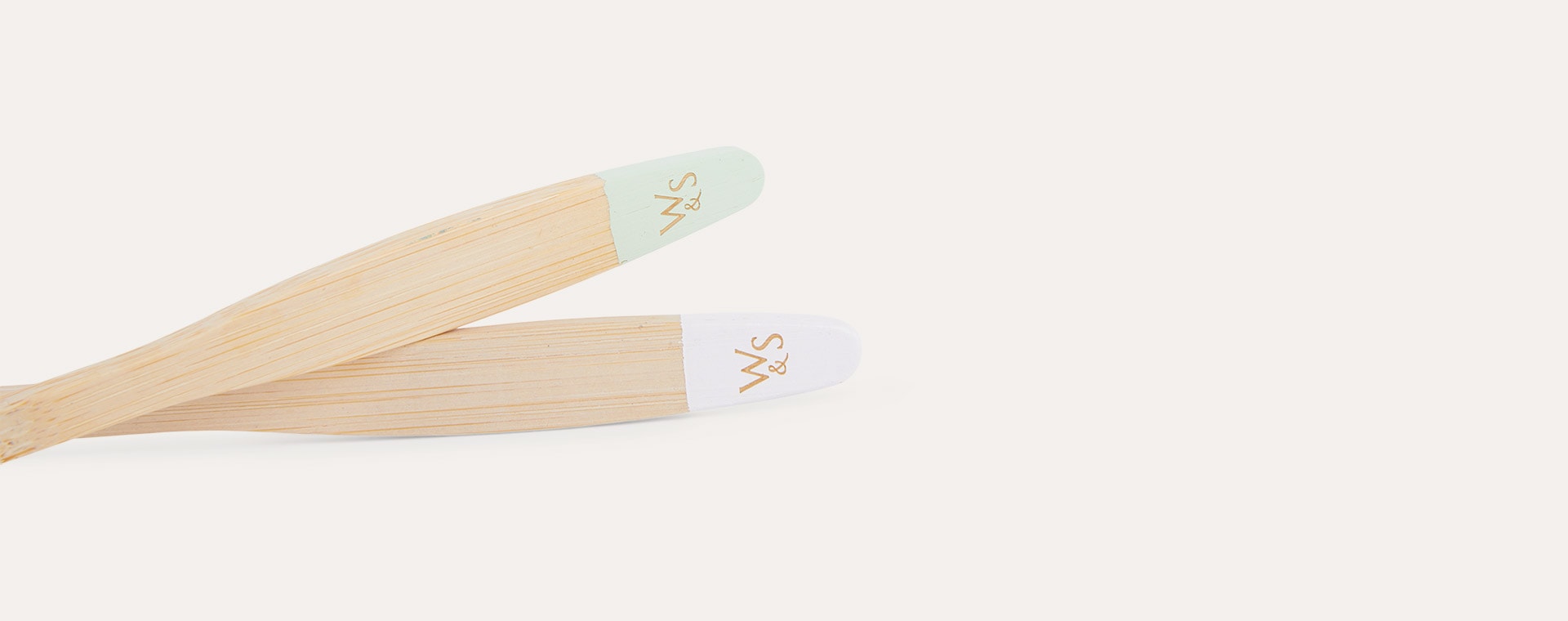 Blue, White, Pink & Green Wild & Stone 4-Pack Organic Baby Bamboo Toothbrush