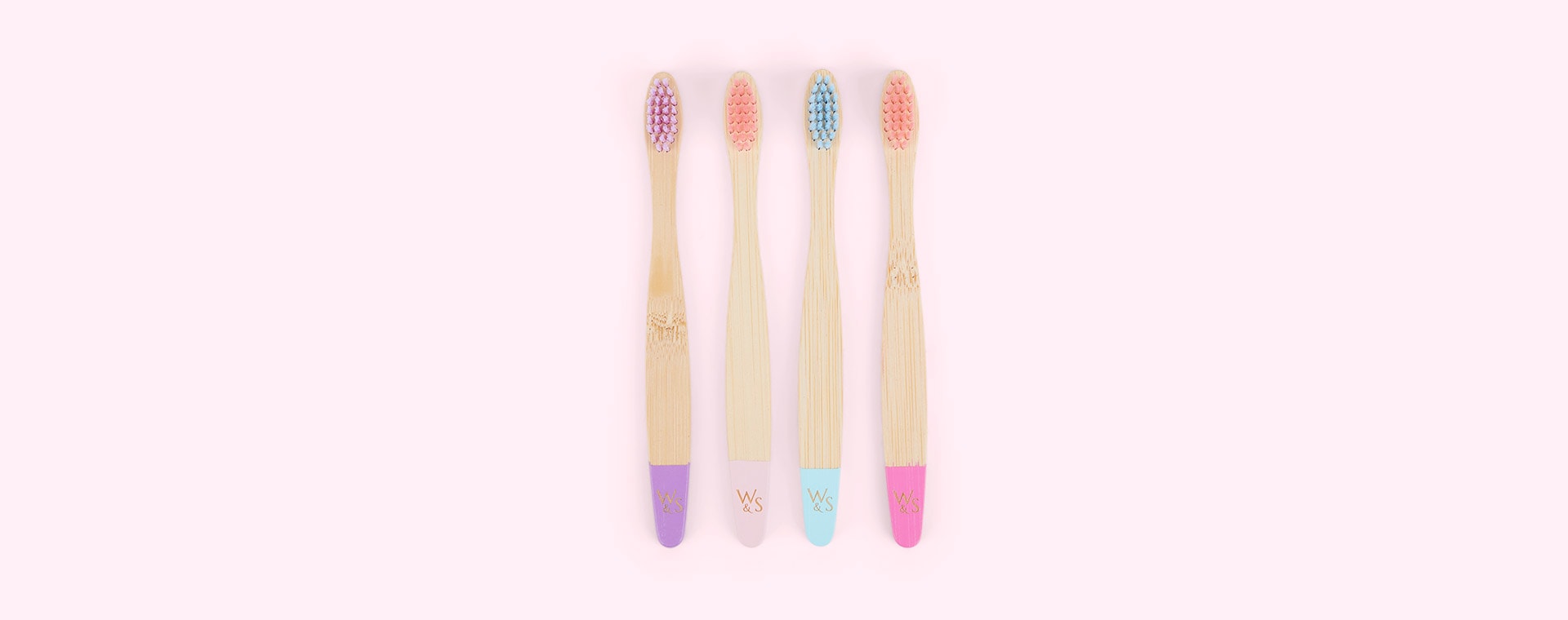 Candy Wild & Stone 4-Pack Organic Children's Bamboo Toothbrush