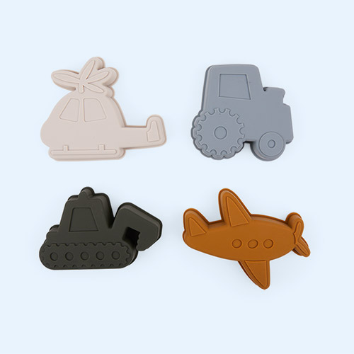 Vehicles/Dove Blue Mix Liewood 4-pack Gill Sand Moulds