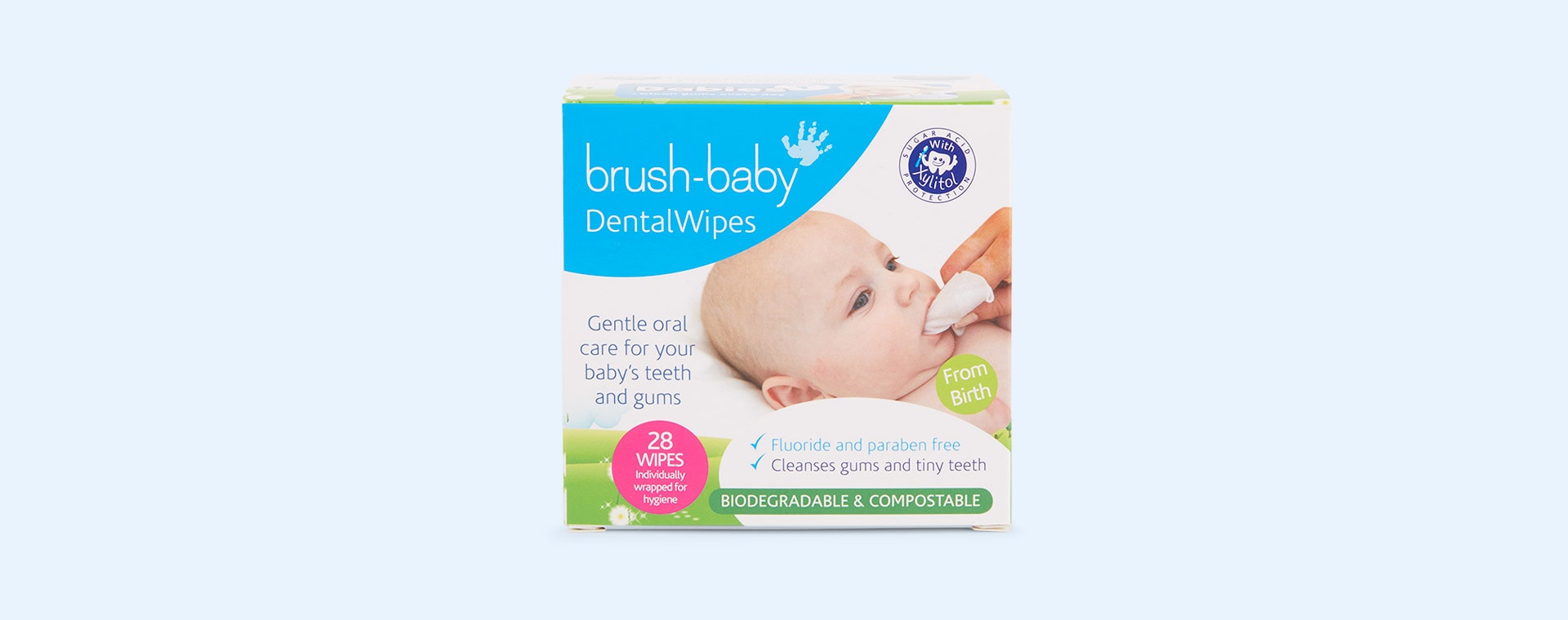 White Brush-Baby Dental wipes