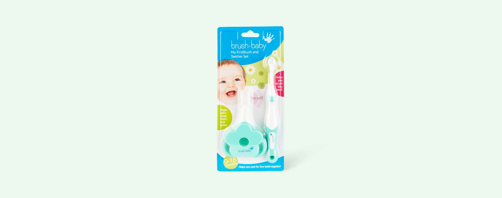 Blue Brush-Baby My First Brush and Teether Set