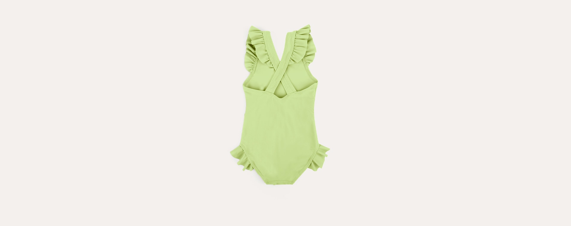 Pistachio KIDLY Label Recycled Crossback Swimsuit