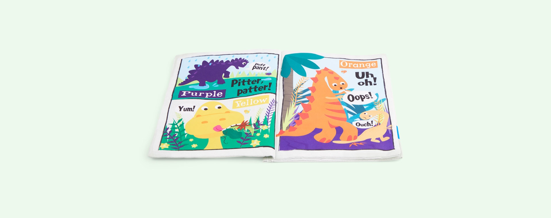 Rainbow Dinosaurs Jo & Nic's Crinkly Cloth Books Crinkly Newspaper