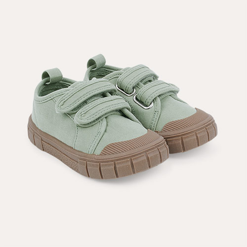 Matcha KIDLY Label Canvas Trainers