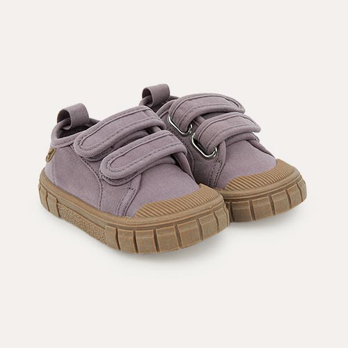 Plum KIDLY Label Canvas Trainers