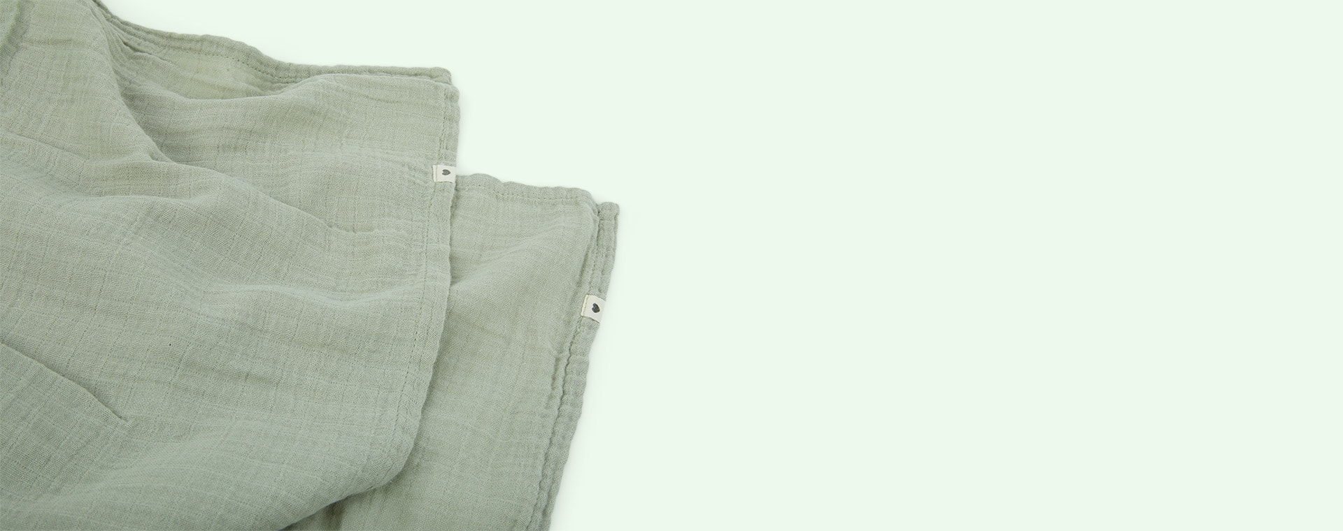 Sage Green BIBS 2-Pack Muslin Cloth