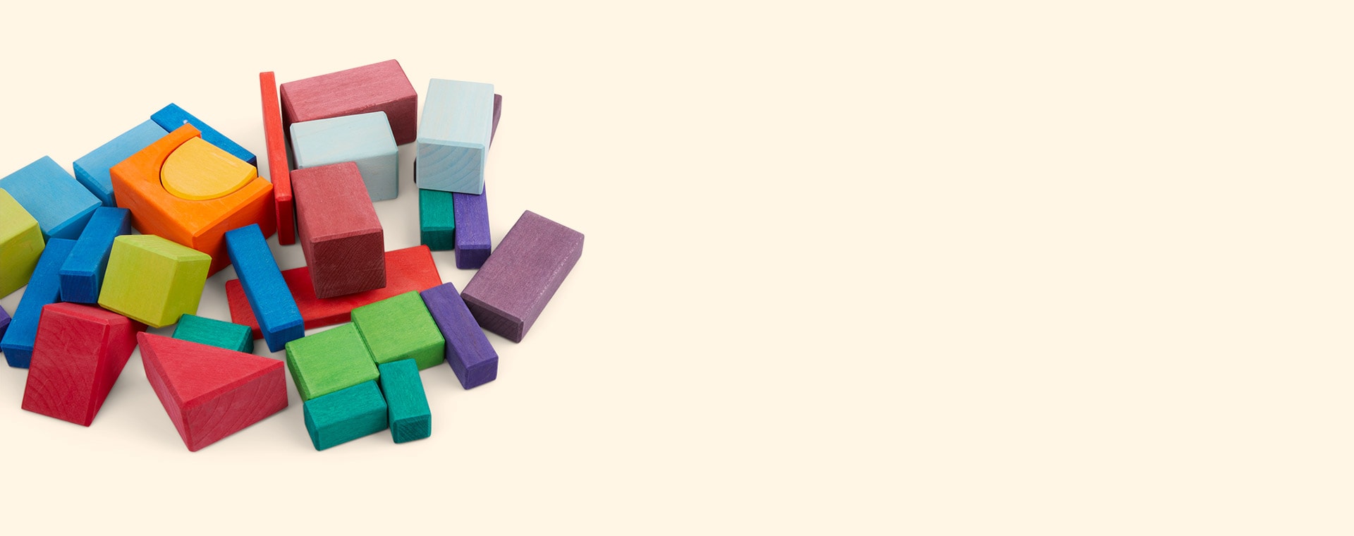 Multi Grimm's 30 Coloured Geo Blocks