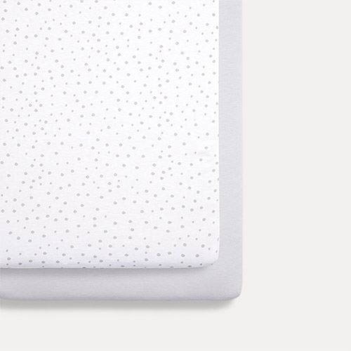 Grey Spot Snüz 2-Pack Crib Fitted Sheets
