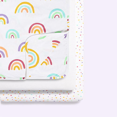 Rainbow Snüz 3 Piece Crib Bedding Set