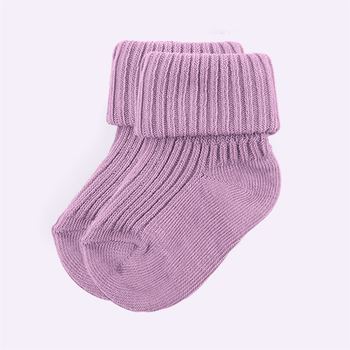 Lilac Shadow MP Denmark Cotton Rib Baby Sock