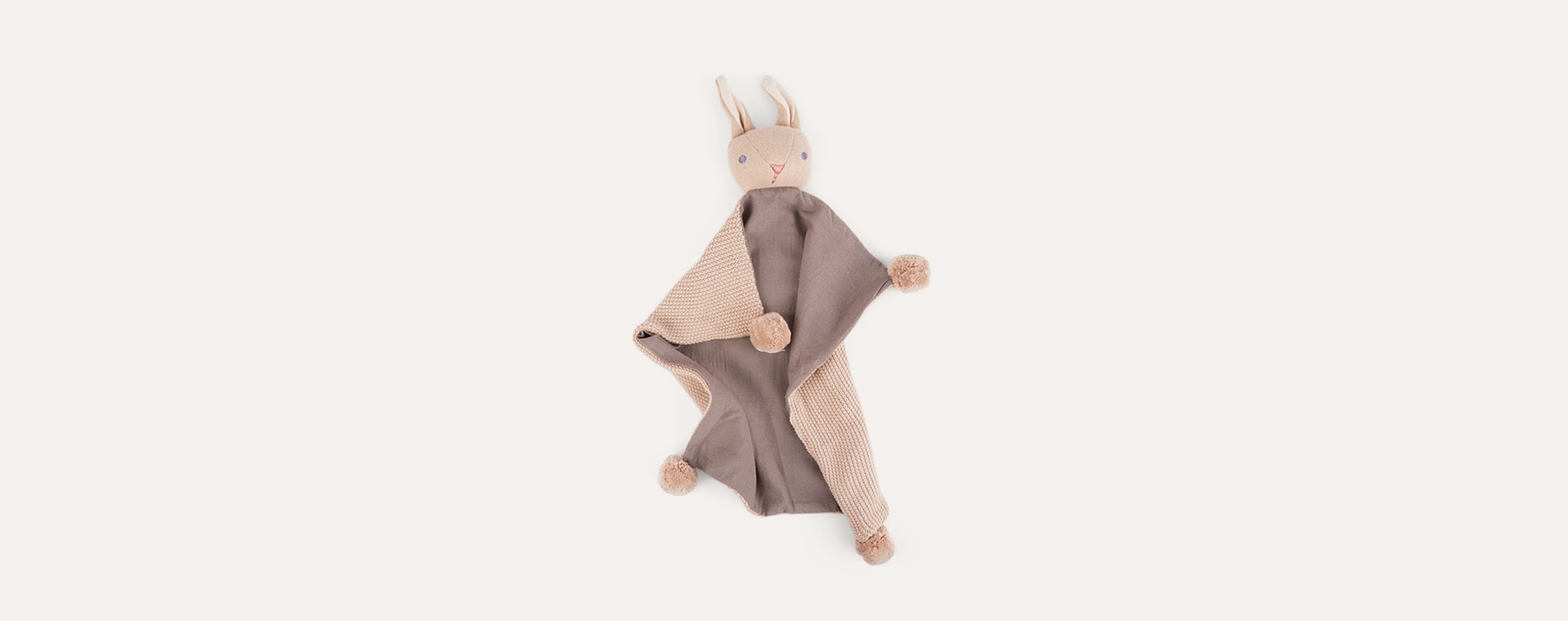 Taupe ThreadBear Baby Threads Taupe Bunny Comforter