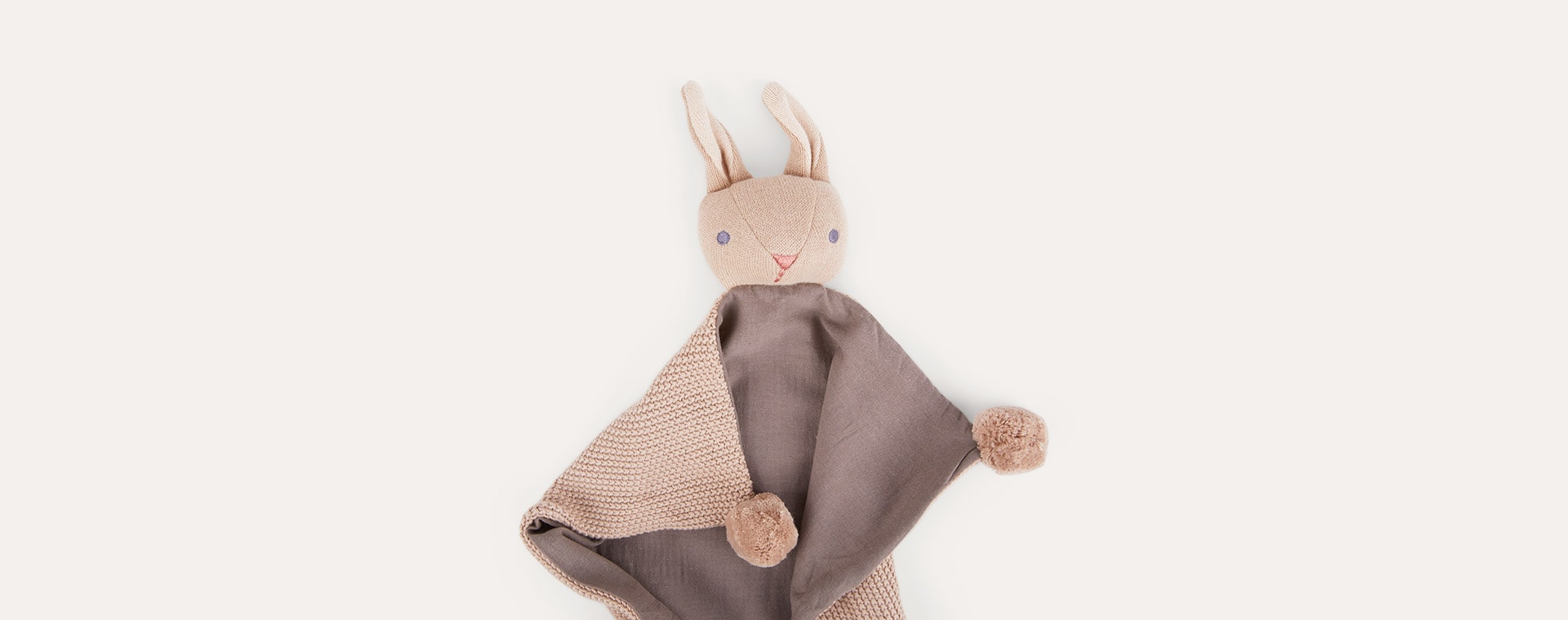 Taupe ThreadBear Baby Threads Taupe Bunny Comforter