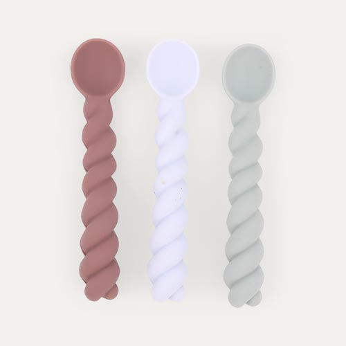 Dusty Blue/Taupe/Pale Mint OYOY 3-Pack Mellow Spoon