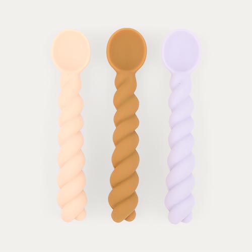 Lavender/Vanilla/Light Rubber OYOY 3-Pack Mellow Spoon