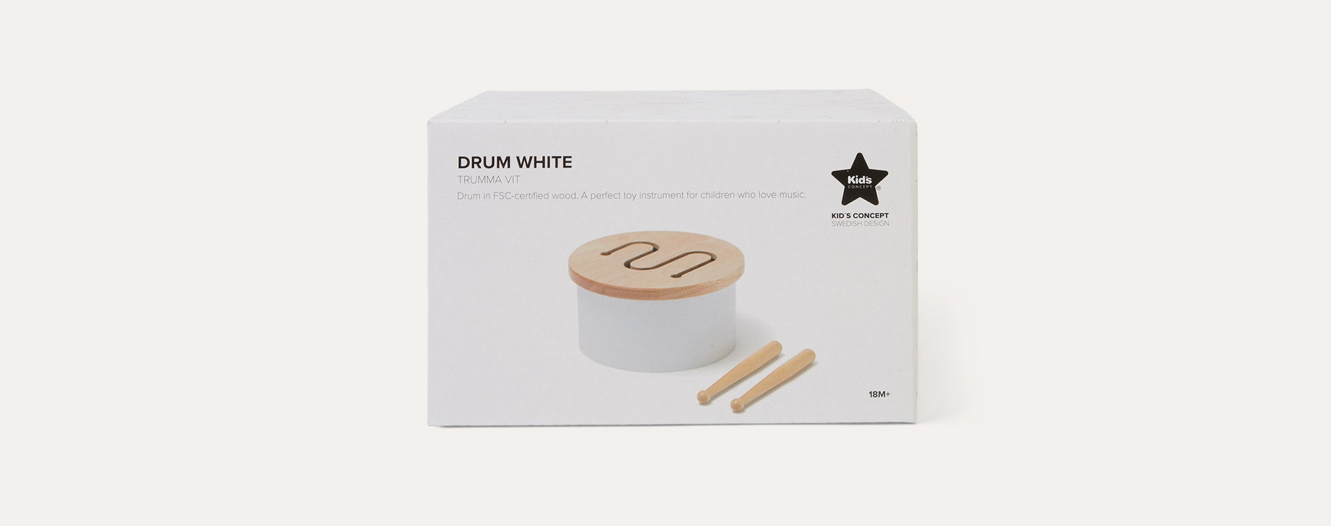 White Kid's Concept Drum Mini White