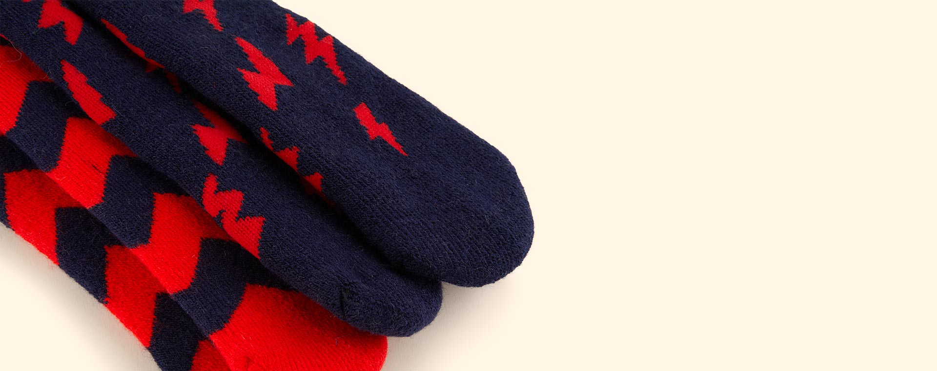 Red/Navy Muddy Puddles 2-Pack Puddlestomper Socks