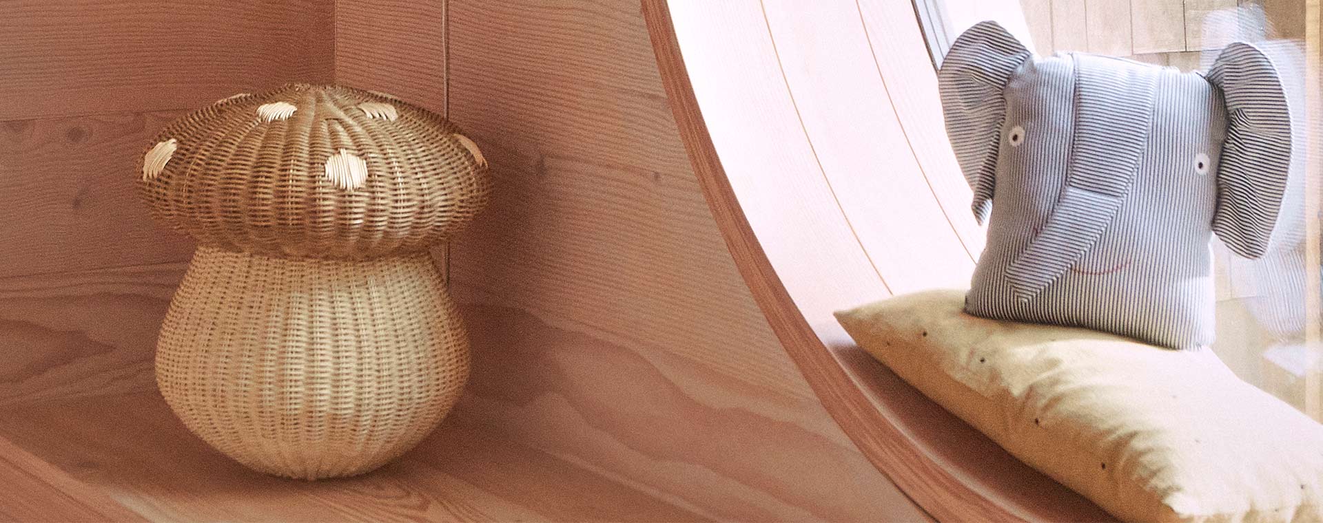 Nature OYOY Mushroom Basket