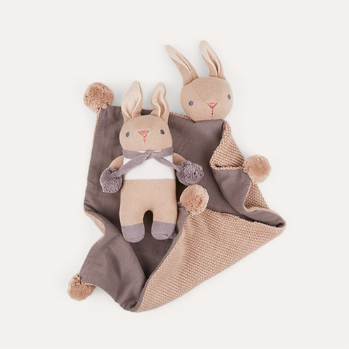 Taupe ThreadBear Baby Threads Taupe Bunny Gift Box Set