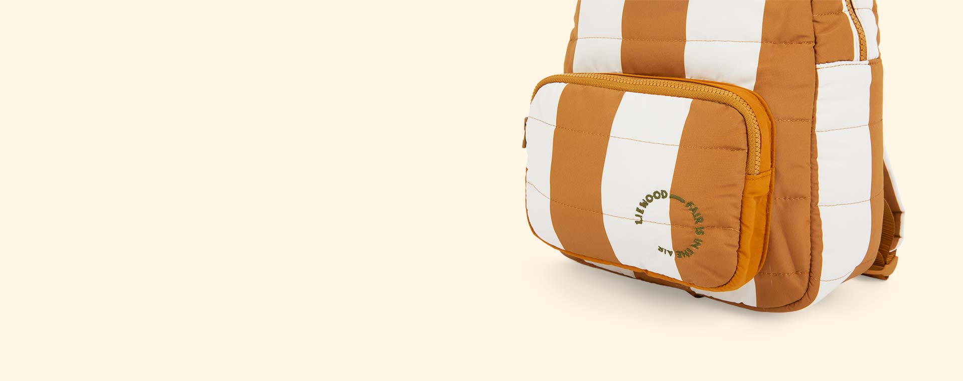 Stripe: Golden Caramel/Sandy Liewood Sage Backpack