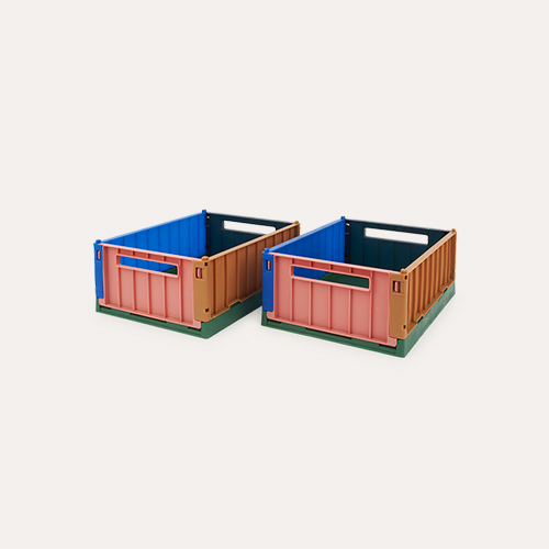 Eden Multi Mix Liewood 2-Pack Weston Storage Small Crate