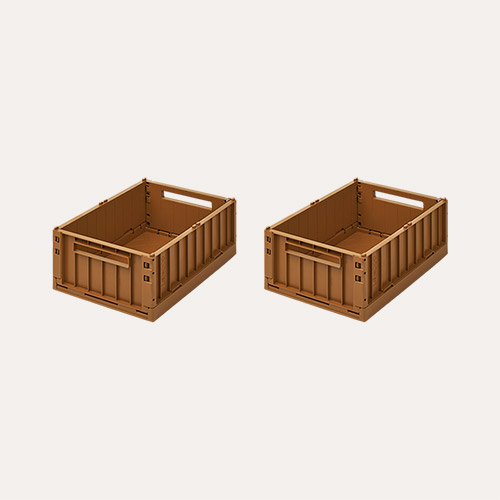 Golden Caramel Liewood 2-Pack Weston Storage Medium Box
