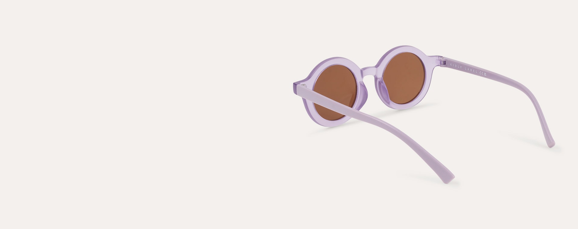 Mauve KIDLY Label Round Sustainable Sunglasses