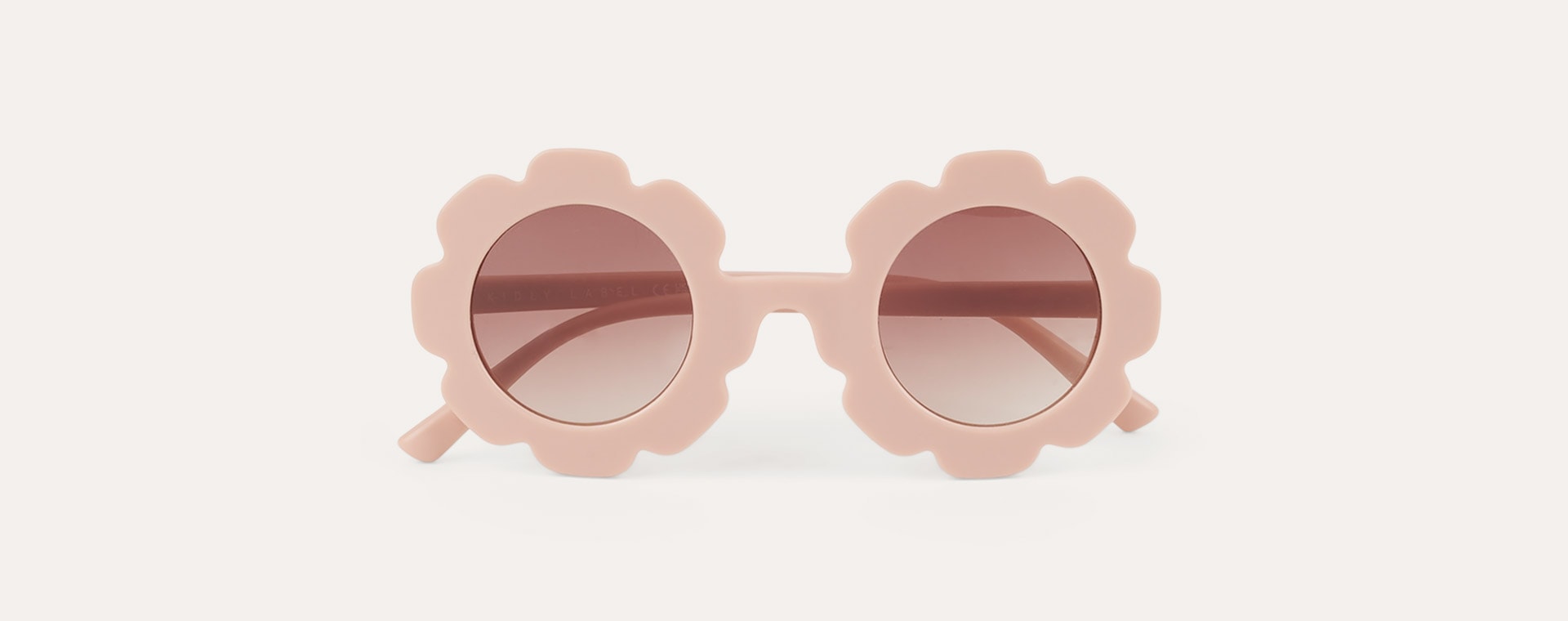 Blush Pink KIDLY Label Flower Sustainable Sunglasses