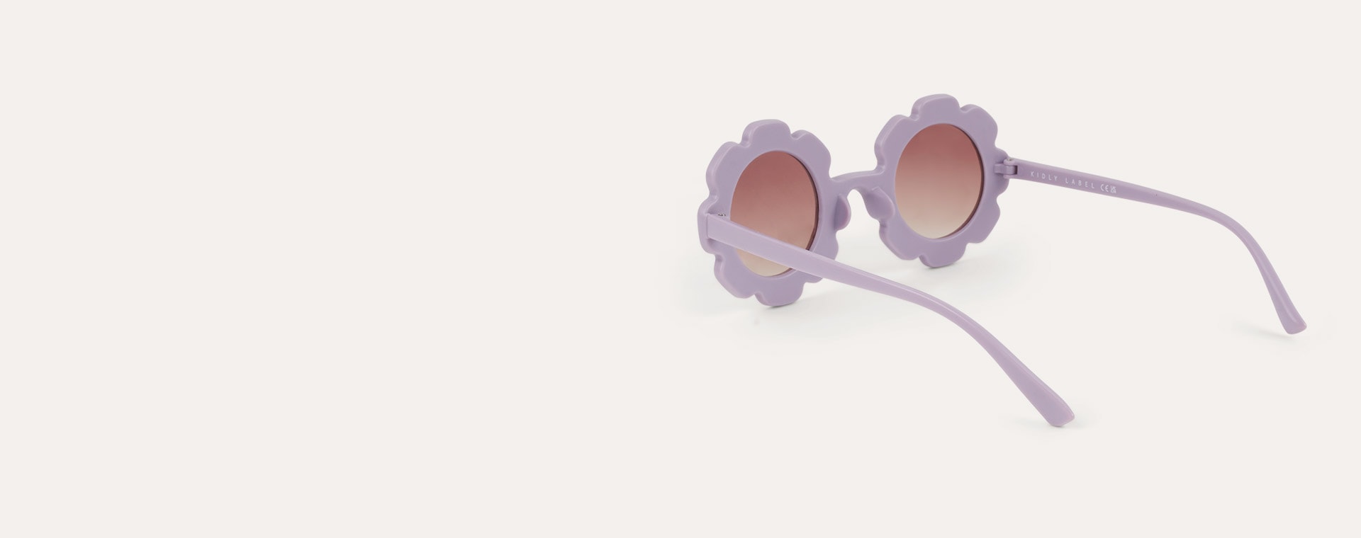 Mauve KIDLY Label Flower Sustainable Sunglasses