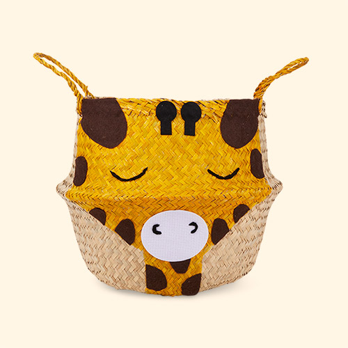 Yellow Bellybambino Large Giraffe Basket