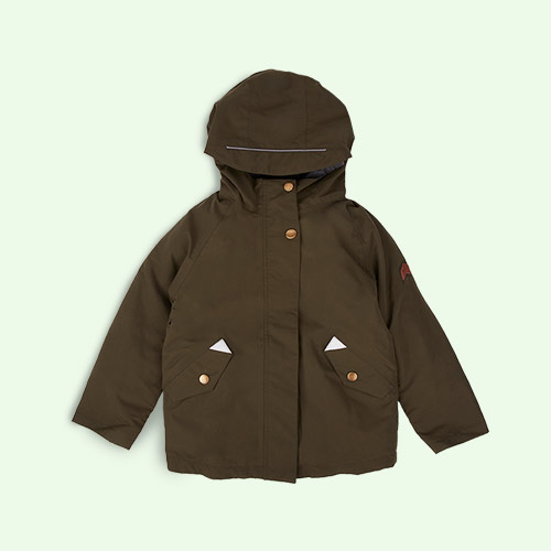 Antique Olive | Shortbread Sherpa Töastie Kids Wild 3-in-1 Coat
